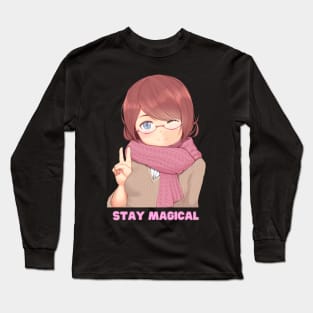 Stay Magical Anime Design Long Sleeve T-Shirt